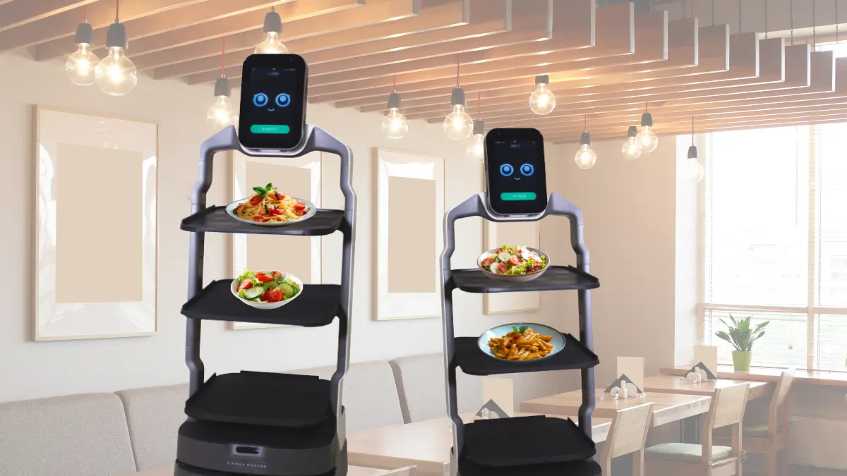配膳・下げ膳は ロボットにお任せ